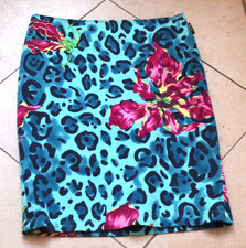 Vintage VERSACE JEANS COUTURE Multicolor Animal Print/Floral Skirt  Sz 24/38