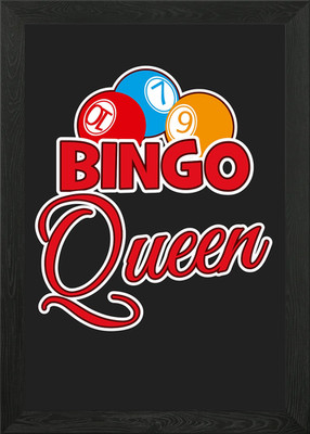 Bingo Queen gerahmtes Wandbild Poster Leinwanddruck Bild