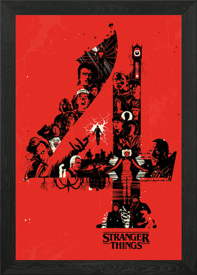 Stranger Things: Season Four Iconog gerahmtes Wandbild Poster Leinwanddruck Bild