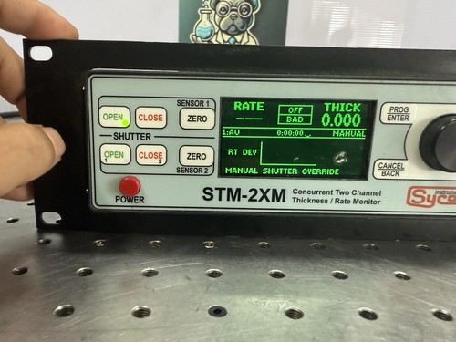 Sycon STM-2XM Dual Channel Thickness Rate Monitor QCM – Powers On, As-Is - Picture 2 of 9