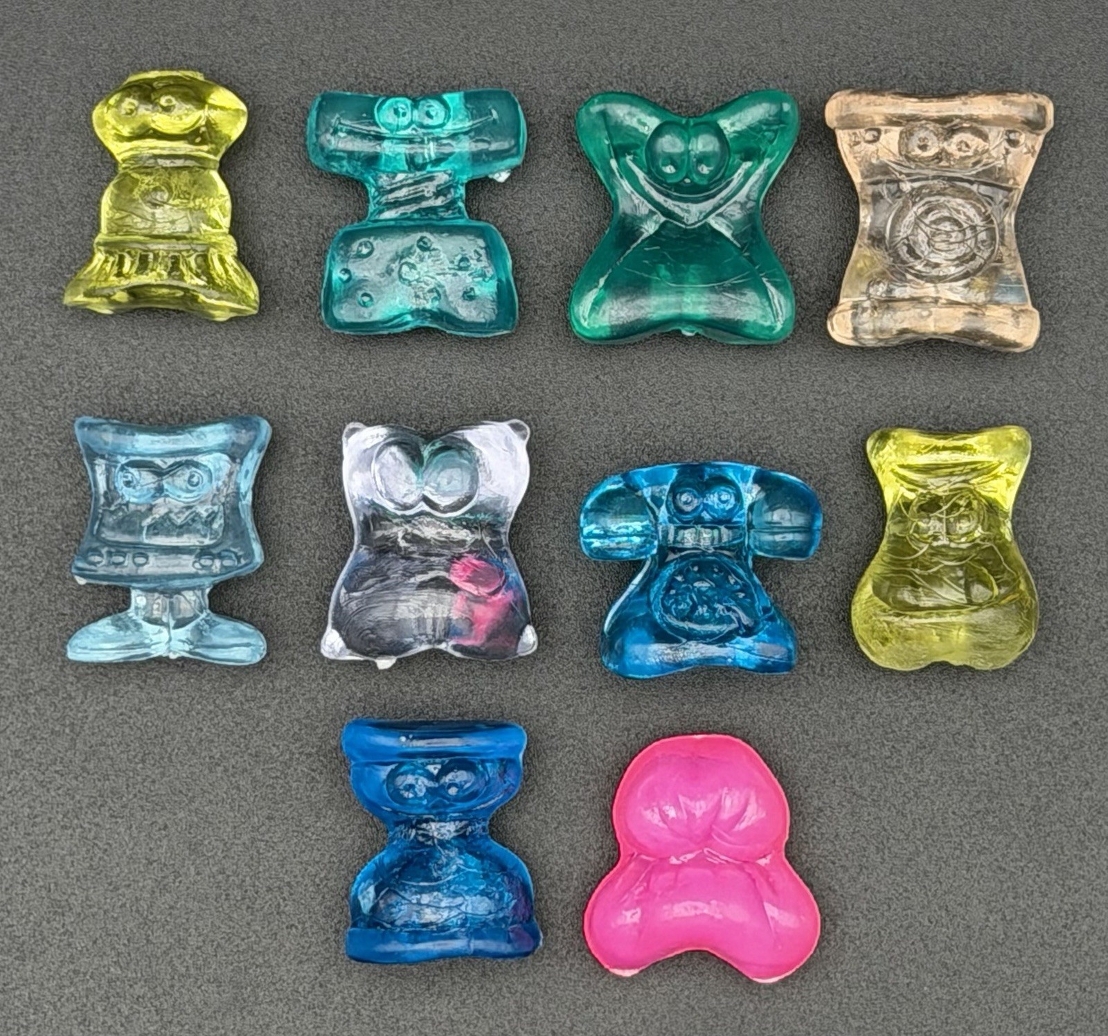 Lot 10 Classic Hielocos Coca-Cola Series 1 Crazy Bones Brazil 1990s