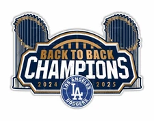 Los Angeles Dodgers 2024 - 2025 Back to Back Champions Precision Cut Decal