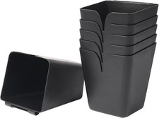 6 Pack Hanging Cup Holders for Rolling Carts, Trolley Basket Storage,Rolling