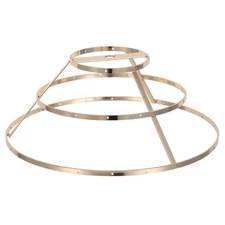  Metal Lampshade Frame For Diy Shell Ceiling Light - 3 Tier Pendant Light Holder