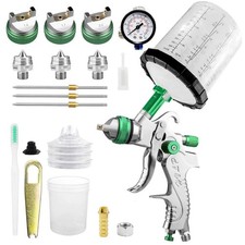 Hvlp Paint Spray Gun 1.41.72.0mm Nozzles Gravity Feed For Cabinet Door Coating Hvlp Paint Spray Gun 1.41.72.0mm Nozzles Gravity Feed For Cabinet Door Coating