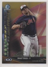 2017 Bowman Chrome Scouts Top 100 Gold Refractor 41/50 Brady Aiken #BTP-61 n1u