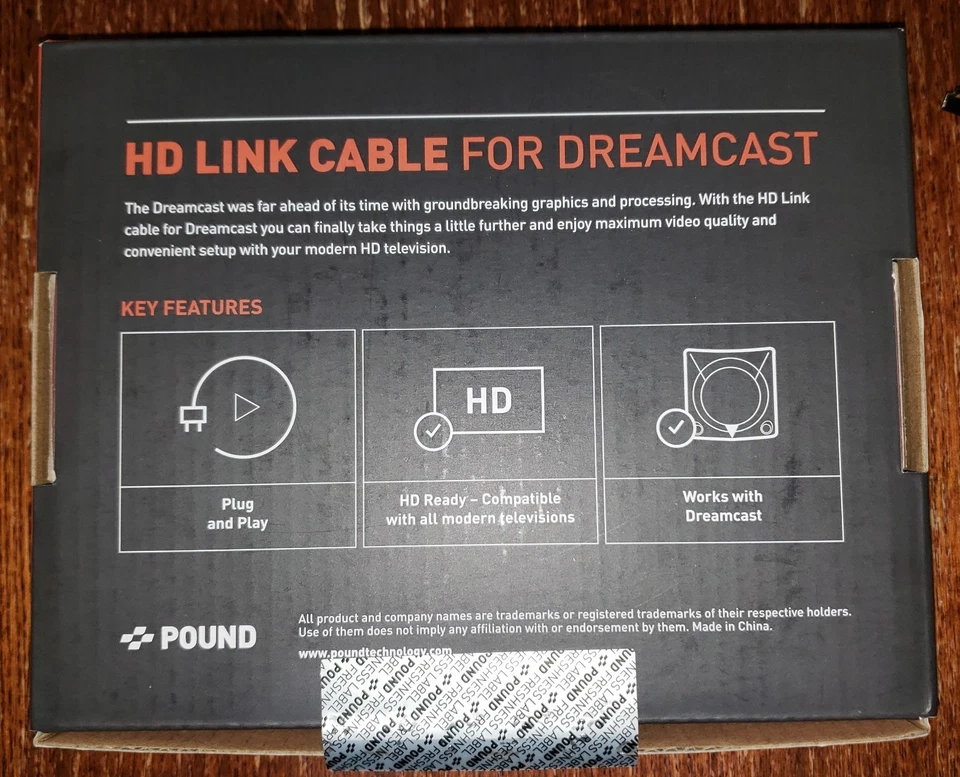 [OFFICIAL] Pound Technology HD Link Cable for the Sega Dreamcast Tested Working - Image 3 of 4
