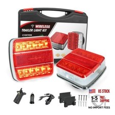 Wireless Trailer Lights Magnetic, USB-C Rechargeable LED Tail Light for