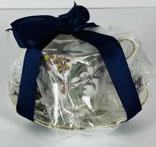 Royal Albert Flower Of The Month December “Holly” Teacup & Saucer W/spoon