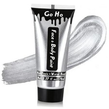 Washable Metallic Body Paint  2.37oz/pc  Water Based Cream Face Body  Silver