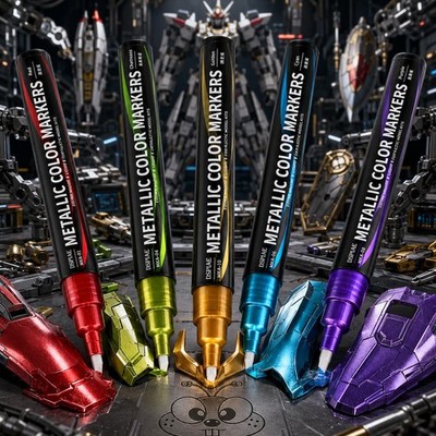 DSPIAE MKA Super Metallic Color Marker Paint Pen Model Kit Hobby Airbrush Craft