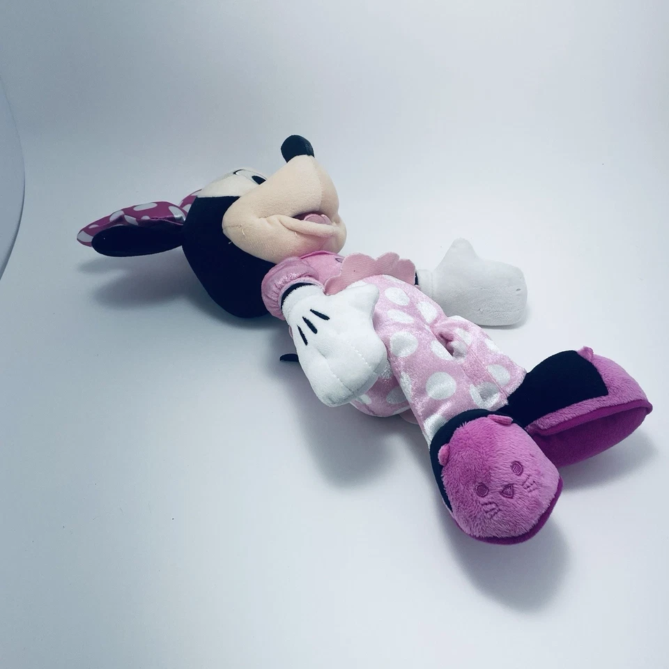Disney Minnie Mouse Happy Helpers Cantando 13" Juguete de Peluche Vestido Rosa con Lunares Blancos Foto 4 de 4