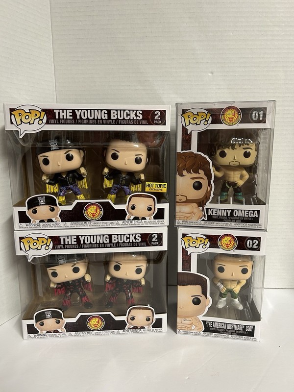 Funko Pop! Vinyl NJPW Exclusive Hot Topic Young Bucks 2-pack Kenny Omega Cody