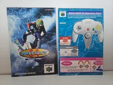 Wave Race 64 Instruction Manual And Operations Card Only Nintendo 64 N64