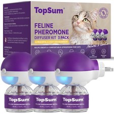 Cat Calming Pheromone Diffuser: Feline Pheromones Plug in for Stress, Alone A...