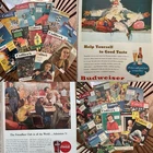 Lot 28 Vintage 40's 50's Collier's Magazines-Ad's,Movies,Politics,Sports,Fashion