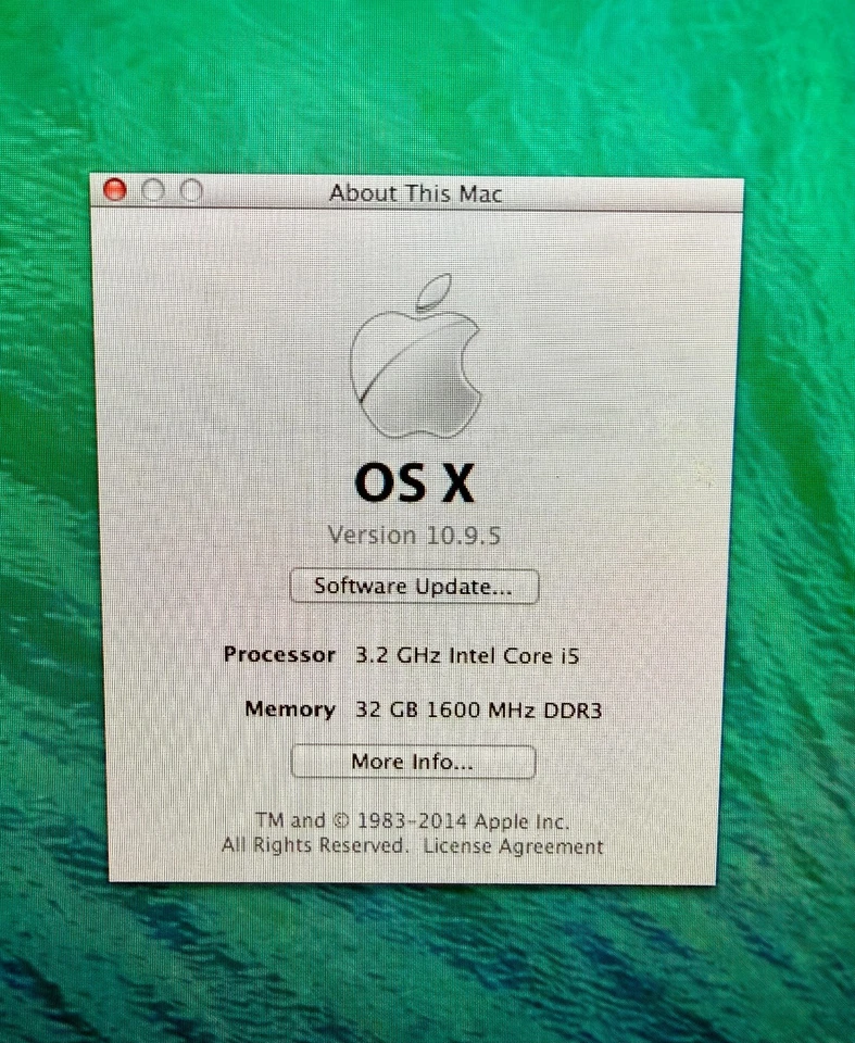 Late 2014 27" Retina 5K iMac A1419 Core i5 3.5GHz CPU 32GB RAM 128GB SSD 1TB HDD - Image 2 of 4