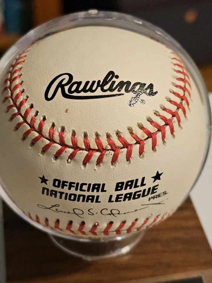 Chipper Jones Autographed Rawlings Baseball With Case Atlanta Braves HOF - Image 3 of 4
