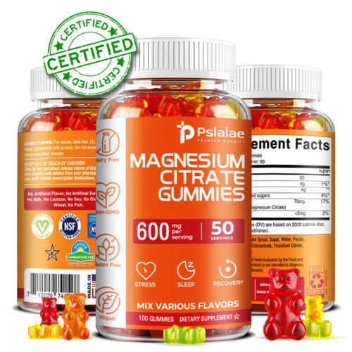 Magnesium Citrate -Anti-stress,Relieve Leg Cramps,Digestion,Muscle & Bone Health - Afbeelding 1 van 10