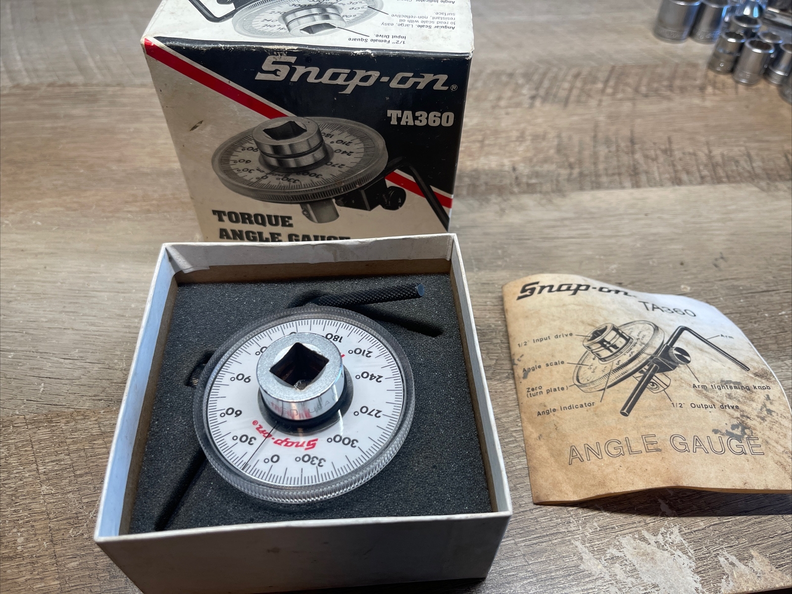 Snap on TA360 Torque Angle Gauge Excellent Condition eBay