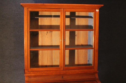 Secretario Biedermeier oficina cilíndrica alrededor de 1810/30 accesorio 119x65x222 roble *2400 - Imagen 2 de 12