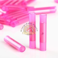 NEW Seamless Nylon Insulated Butt Connectors Red 22/18 Gauge 100 Pack 