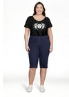 Just my size Women’s Plus Stretch Dark Indigo Denim Capris Size 1X NWT — photo 2