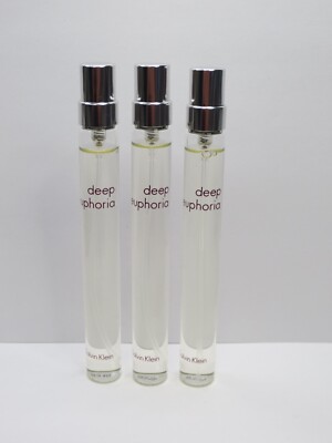 CALVIN KLEIN DEEP EUPHORIA EAU DE PARFUM SPRAY 0.33 OZ (LOT OF 3)
