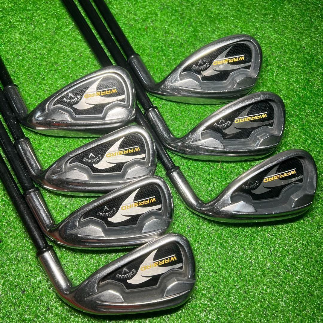 Callaway Iron Set Warbird 5.6.7.8.9.P.S Carbon shaft Flex R