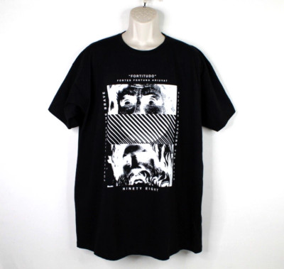 Boohoo Man T Shirt Mens 3XL Black Short Sleeve Statue Graphic