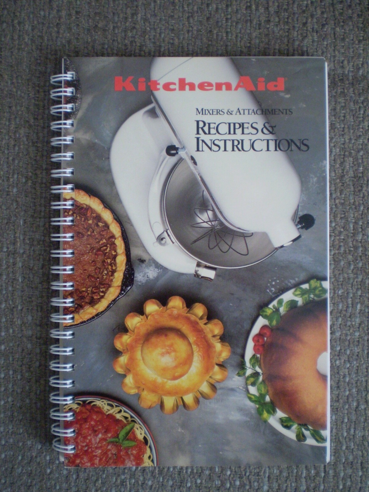 1992 KitchenAid Mixer Attachments Recipe Book with Instructions  -image