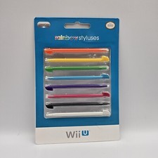 Nintendo Wii U Rainbow Styluses Set of 8 Brand New Factory Sealed Pack