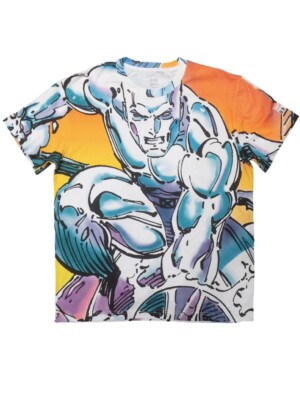 Bait x Marvel Comics Jim Lee X-Men Iceman All-Over Print T-Shirt Size 2XL New