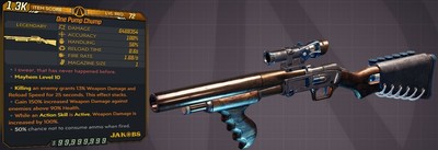 [BORDERLANDS 3 - PC/PS/XB] M10/L72 ONE PUMP CHUMP - 6.468.354 DMG - MODDED