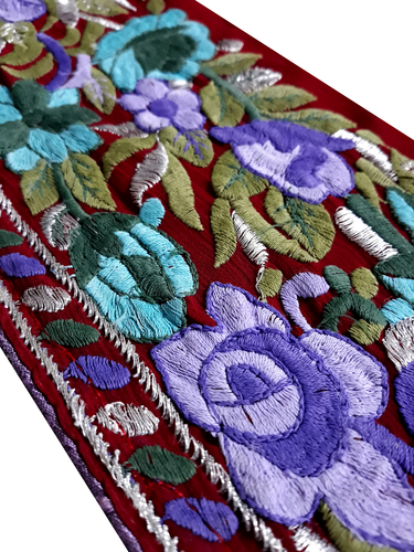 Vintage Indian Sari Border Sewing Embroidered Trim Ribbon Antique Lace DIY Home - Picture 6 of 8