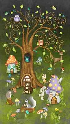 Enchanted Woods Windham Fabrics 24" x 42" Panel