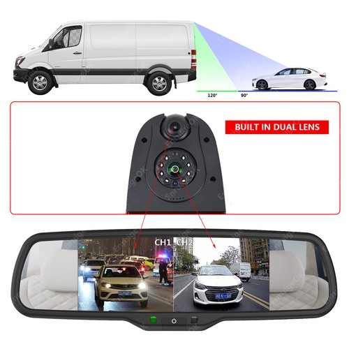 Brake Light Reverse Camera Kit for Ford Transit Custom 2016-Present Barn Doors - Picture 5 of 23