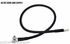 2 FT # 1 GAUGE HD TOP POST, NEGATIVE BATTERY CABLE MADE IN USA