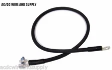 28" # 2 GAUGE TOP POST, NEGATIVE BATTERY CABLE MADE IN USA