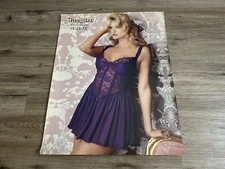 Vintage Fredericks Of Hollywood Sexy Lingerie Model Store Display Poster #17