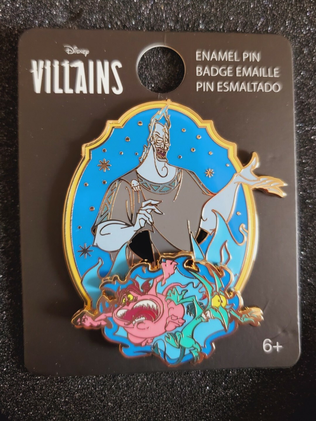 Loungefly Disney Villain Crest Series Hades Pain & Panic Limited Edition 600 Pin