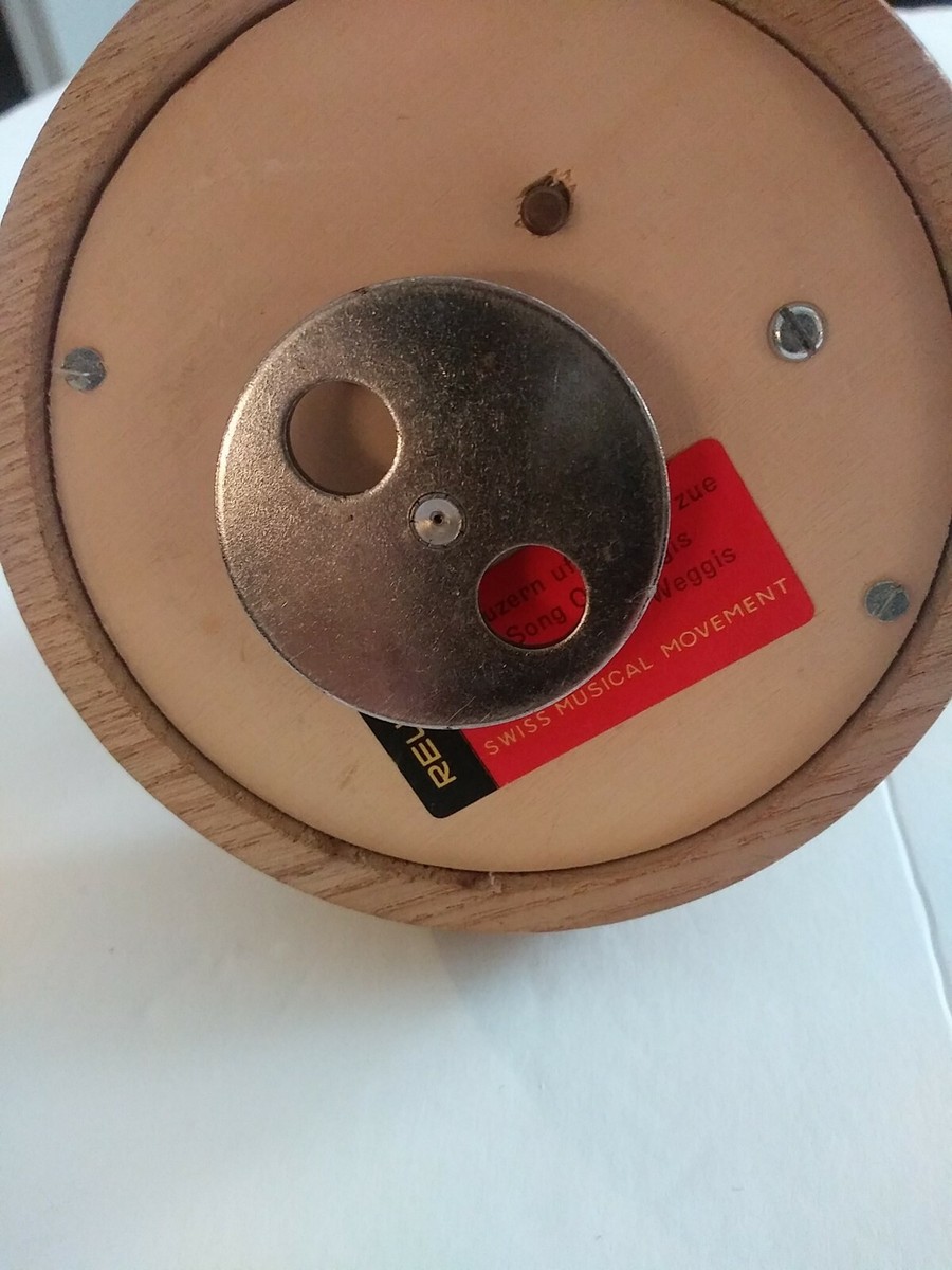 Vintage Reuge Swiss Movement Song Of Weggis Wooden Music Box Vintage Reuge Swiss Movement Song Of Weggis Wooden Music Box