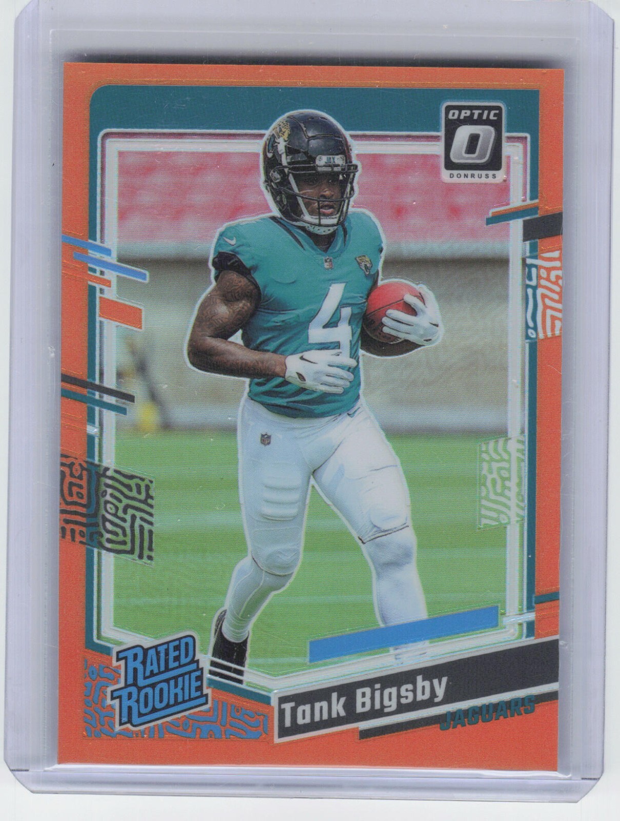 2023 Panini Donruss Optic Tank Bigsby #252 Rated Rookie Orange Prizm /249
