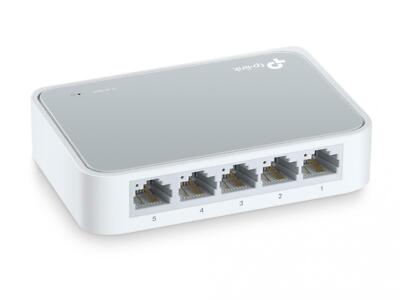 TP-LINK 5 Port Desktop LAN Switch Home ( TL SF1005D ) GEBRAUCHT