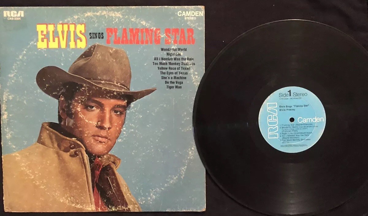 Elvis Presley {Elvis Sings Flaming Star} 1969 Vinyl LP Record CAS2304