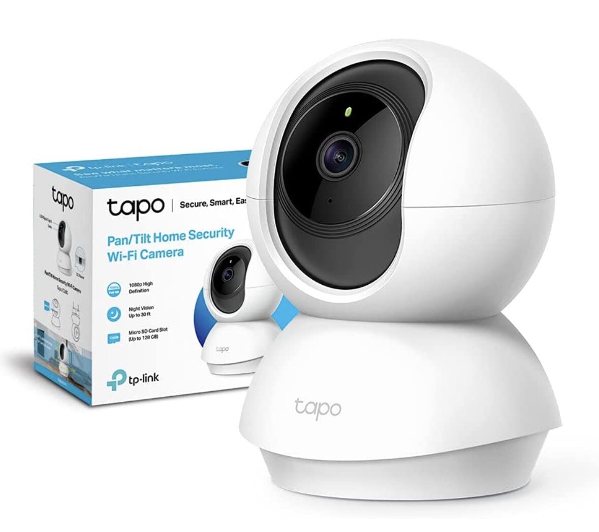 TP-LINK Tapo C200 Wi-Fi Telecamera di Sorveglianza PTZ con Supporto MicroSD