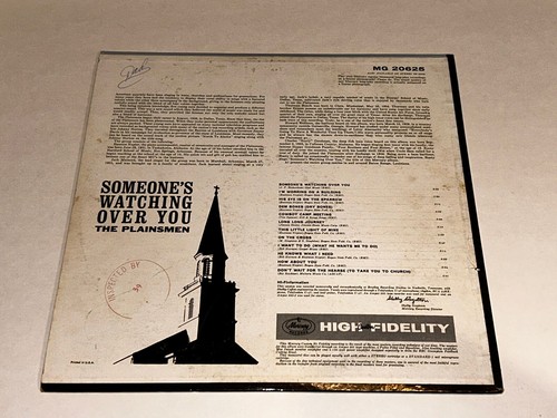 Plainsmen Quartet Someone’s Watching Over You Southern Gospel Music LP 22P - Picture 4 of 4