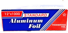 Standard Aluminum Foil 12" X 1000'