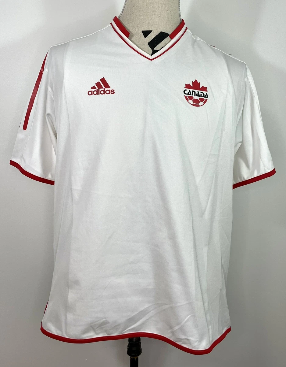 Canada Soccer Jersey adidas Mens Size XL 2003 Shirt White Away World Cup