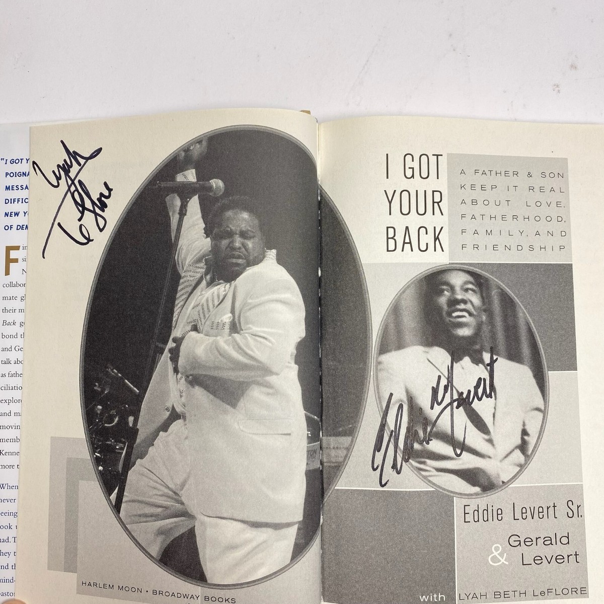 I Got Your Back Signed by Eddie Levert & Gerald Levert | eBay